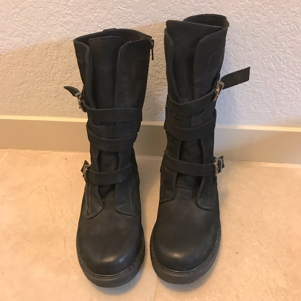 Bueno black suede boots. Size 38 - 7.5/8